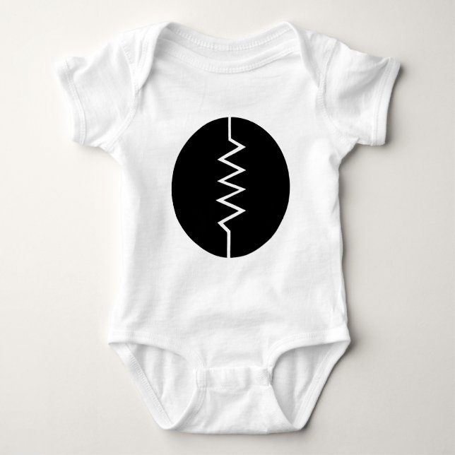 Widerstandssymbol - Circlated Baby Strampler (Vorderseite)
