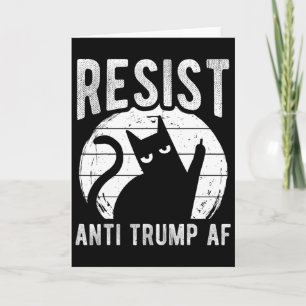 Widerstehe Anti Trump Af Anti Trump Widerstand Kat Karte