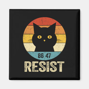 Widerstehe Anti Trump T-Shirt Retro Widerstehe Ant Magnet