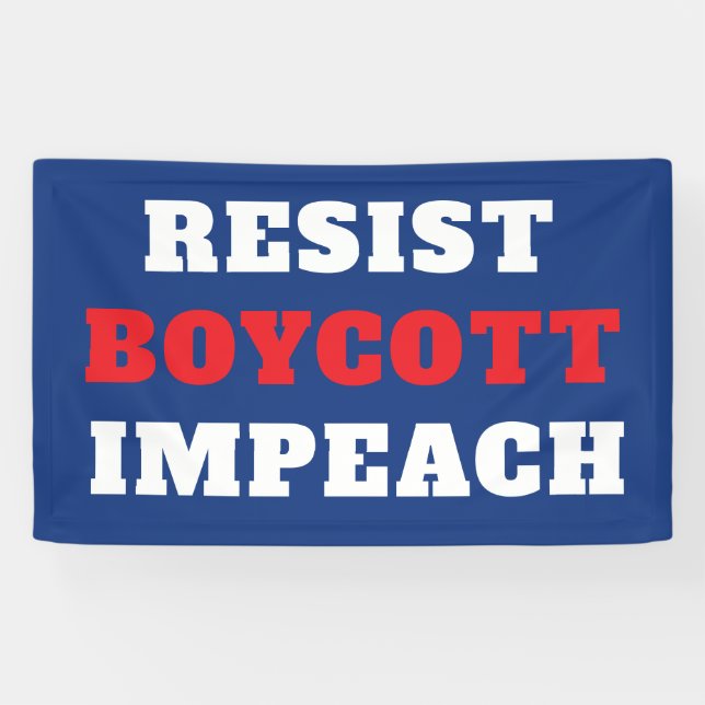 Widerstehe Boykott Impeach  Banner (Horizontal)