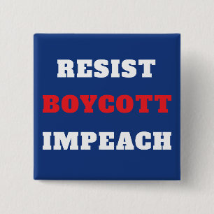 Widerstehe Boykott Impeach Hof  Button