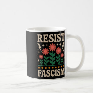 Widerstehe dem Faschismus Protest Trump Anti Trump Kaffeetasse
