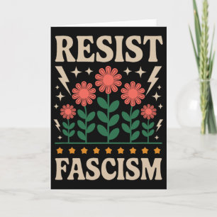 Widerstehe dem Faschismus Protest Trump Anti Trump Karte