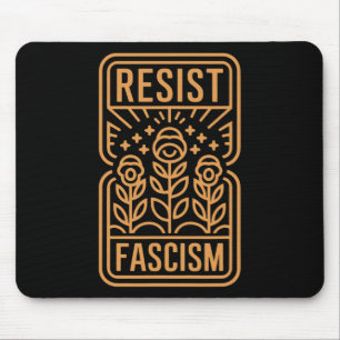 Widerstehe dem Faschismus Protest Trump Anti Trump Mousepad