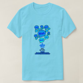Widerstehe dem Teufel - Blaues Logo - T-Shirt