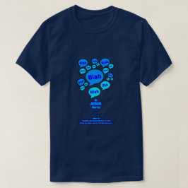 Widerstehe dem Teufel - Blaues Logo - T-Shirt