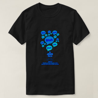Widerstehe dem Teufel - Blaues Logo - T-Shirt
