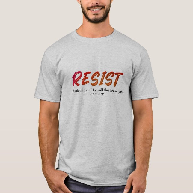 Widerstehe dem Teufel T-Shirt (Vorderseite)
