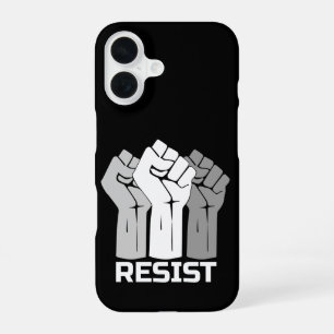 Widerstehe erhobenen Fäusten Protestdesign iPhone 16 Hülle