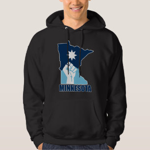 Widerstehe erhobener Faust in Minnesota Hoodie