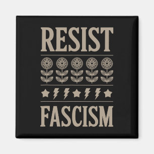 Widerstehe Faschismus Protest Trump Anti Trump 10  Magnet