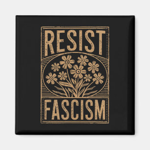 Widerstehe Faschismus Protest Trump Anti Trump 3  Magnet