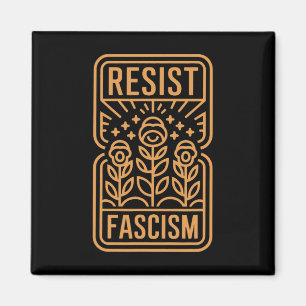 Widerstehe Faschismus Protest Trump Anti Trump _8  Magnet