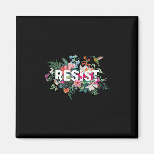 Widerstehe Florale Anti Trump Politische Protest M Magnet