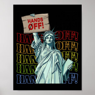 Widerstehe Hands Off Vintage We The People Amerika Poster