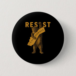 Widerstehe Kalifornien Bär Button