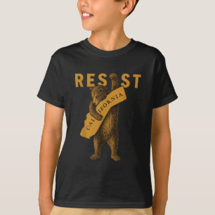 Widerstehe Kalifornien Bär T-Shirt