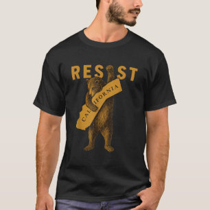 Widerstehe Kalifornischer Bär T-Shirt