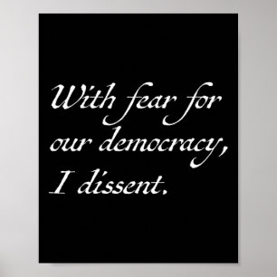 Widerstehe mit Angst für unsere Demokratie, ich wi Poster