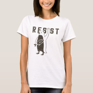 Widerstehe Pinguin-Aktivismus Grafikdesign Vintage T-Shirt