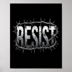 Widerstehe politischem Protest Poster