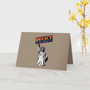 Widerstehe Statue der Freiheit Feministisches Gesc Karte