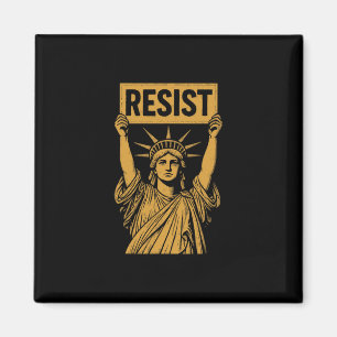 Widerstehe Statue Of Liberty Rebellischer Protest Magnet
