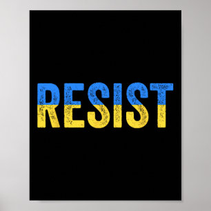 Widerstehe, stehe mit der Ukraine, unterstütze die Poster