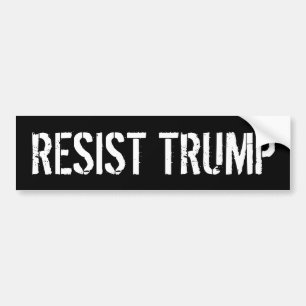 Widerstehe Trump - Anti Präsident Trump Autoaufkleber