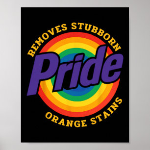Widerstehe Trump Entferne Hartnäckige Orange Fleck Poster