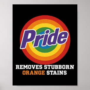 Widerstehe Trump Entferne Hartnäckige Orange Fleck Poster