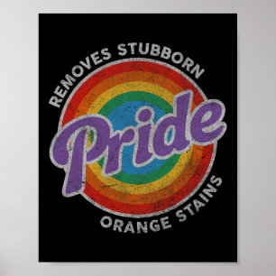 Widerstehe Trump Entferne Hartnäckige Orange Fleck Poster