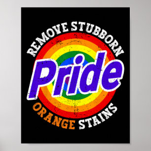 Widerstehe Trump Entferne Hartnäckige Orange Fleck Poster