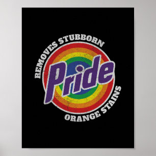 Widerstehe Trump Entferne Hartnäckige Orange Fleck Poster