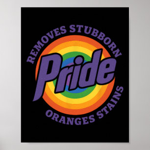 Widerstehe Trump Entferne Hartnäckige Orange Fleck Poster