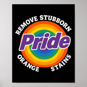 Widerstehe Trump Entferne Hartnäckige Orange Fleck Poster