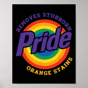 Widerstehe Trump Entferne Hartnäckige Orangefarben Poster