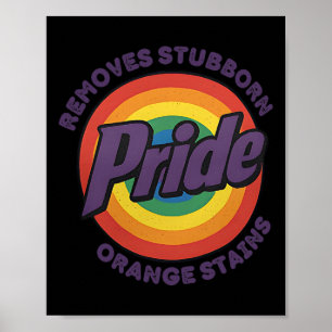 Widerstehe Trump Entferne Hartnäckige Orangefarben Poster