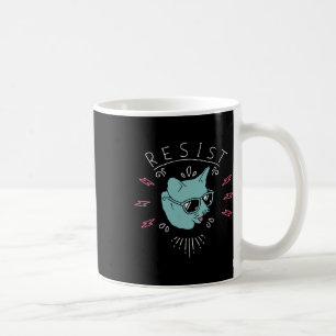 Widerstehe Trump Katze Anti Trump Protest Anti Pol Kaffeetasse