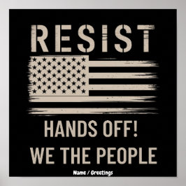 Widerstehe Trump Protest Shirt Anti-Politische Tsh Poster