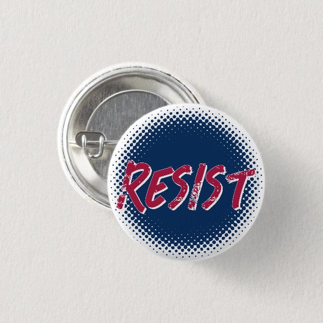 Widerstehe Widerstand Rot Blau Benutzerdefiniert Button (Vorne & Hinten)