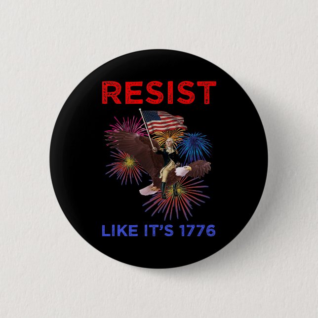 Widerstehe wie 1776 button (Vorderseite)