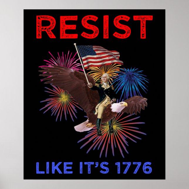 Widerstehe wie 1776 poster (Vorne)
