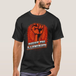 Widerstehen der leuchtenden Orangenfaust T-Shirt