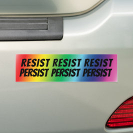 "Widerstehen" schwarze Buchstaben - Stolz lgbtq lg Autoaufkleber