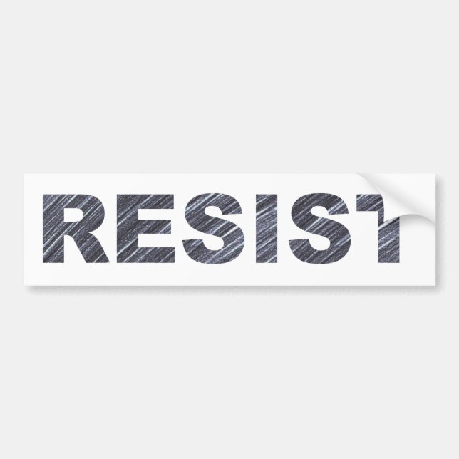 Widerstehen Sie Autoaufkleber | Anti-Trumpf (Vorne)