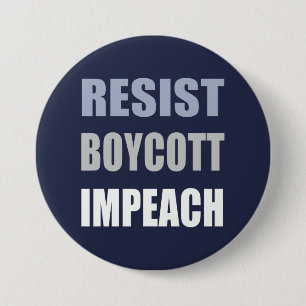 Widerstehen Sie Boykott anklagen Trumpf Button