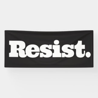 Widerstehen Sie Fahne Banner