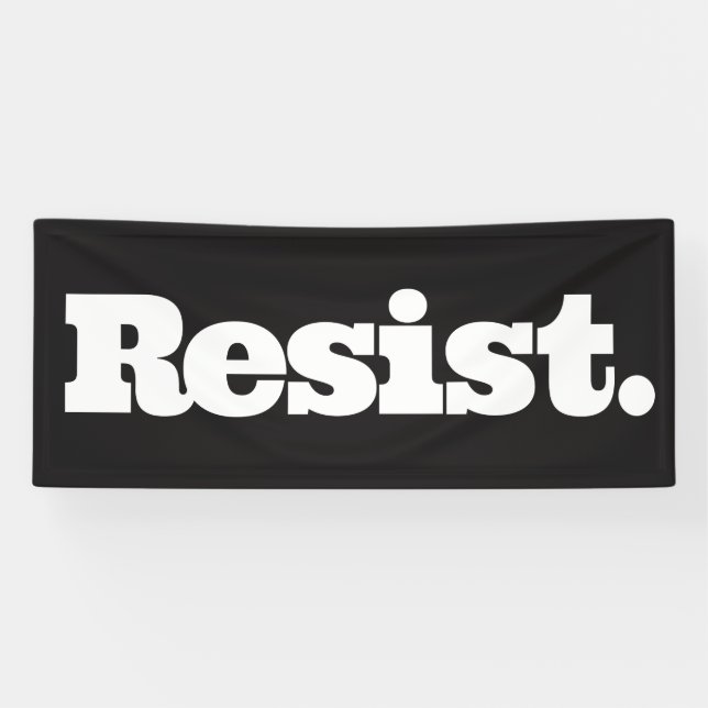 Widerstehen Sie Fahne Banner (Horizontal)