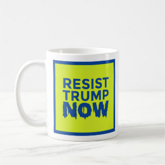WIDERSTEHEN Sie Logo-Tasse des TRUMPFES JETZT Kaffeetasse